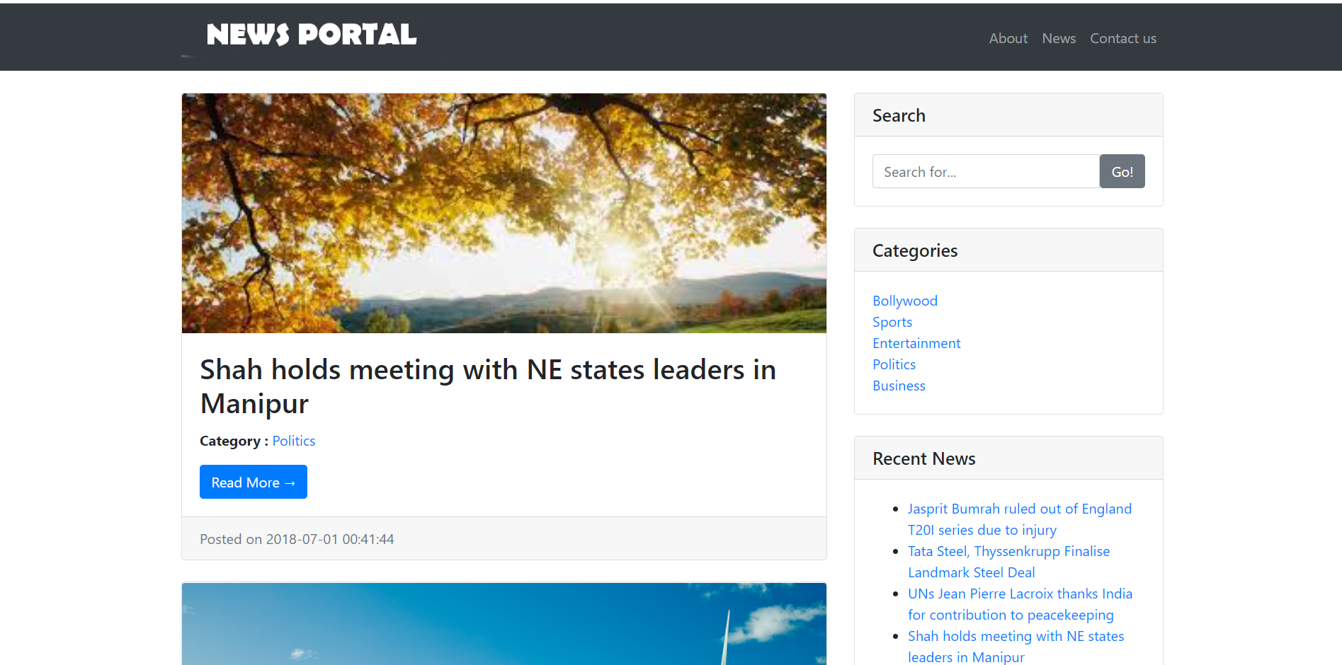 ONLINE NEWS PORTAL MANAGEMENT SYSTEM WHITH ADMIN PANNEL
